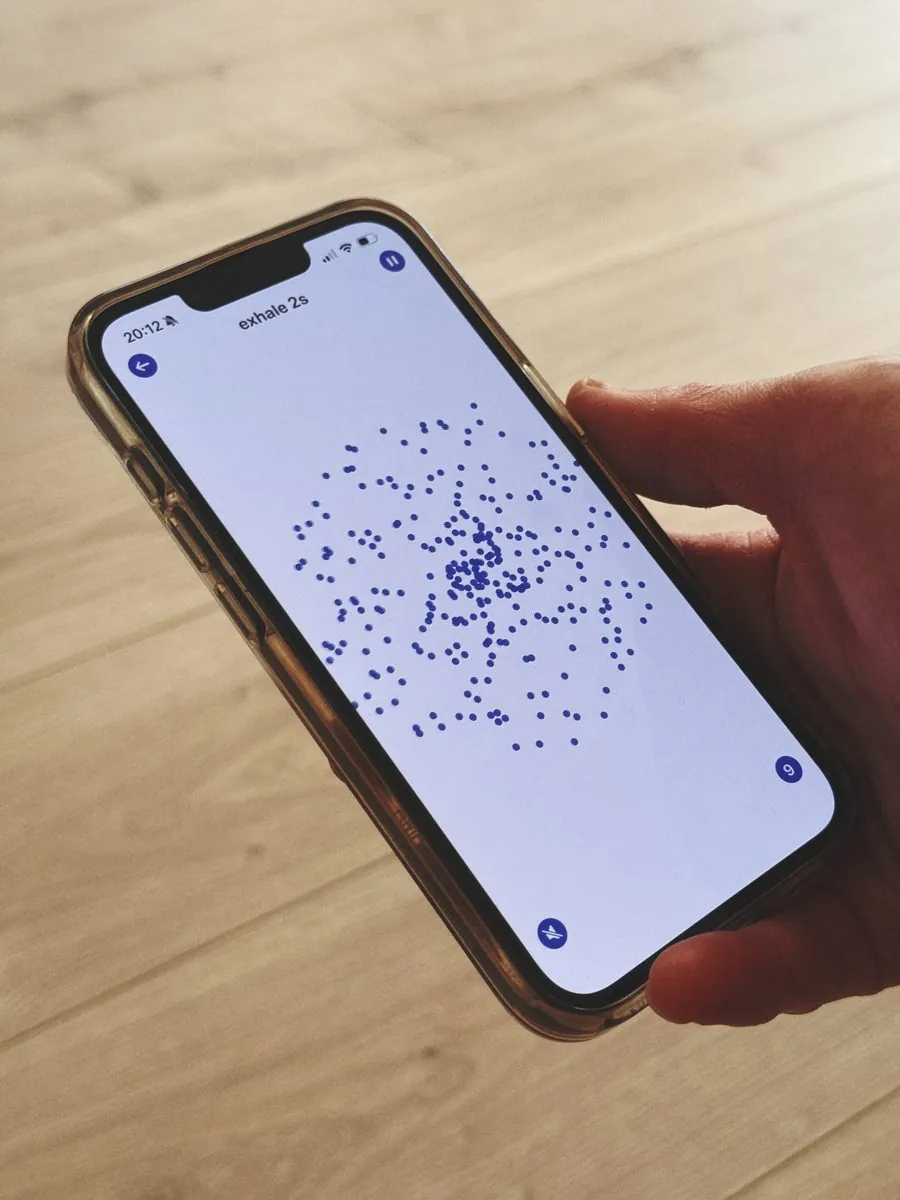 synappro breathe on an iPhone